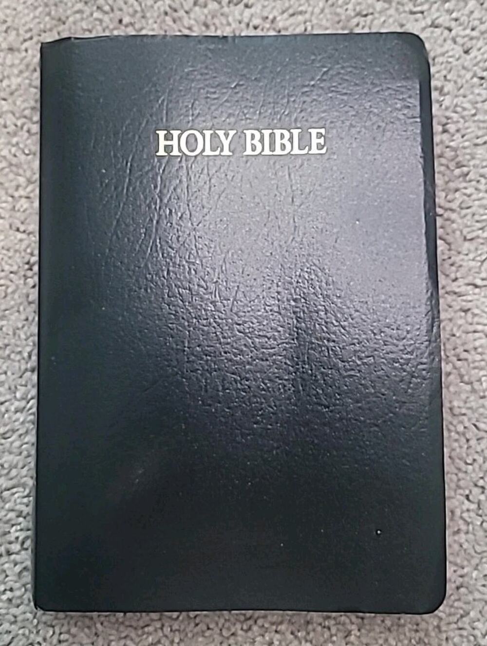 NKJV Holy Bible Words of Christ in Red Thomas Nelson 594 Black Leatherette 1996